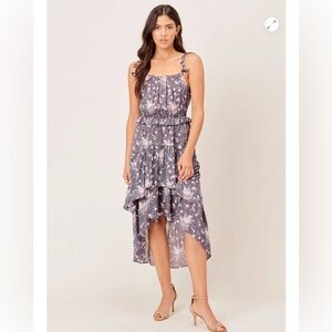 Lovestitch Nieva Floral Tie Strap Midi Dress Small NWT